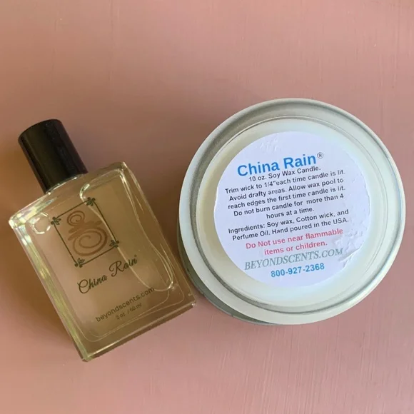 New-China Rain Perfume Oil and Soy Candle Set - Picture 4 of 7